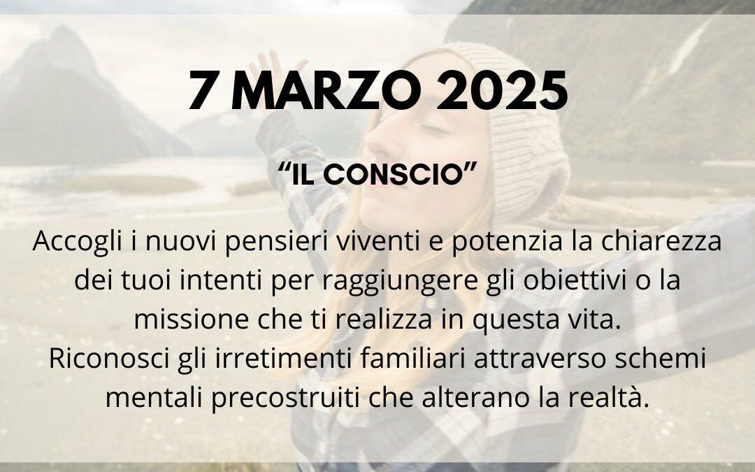 Percorso di costellazioni familiari spirituali: 7 Marzo 2025 – Il conscio